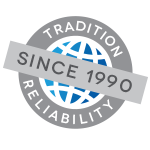 TRADITION<br/>& RELIABILITY SINCE 1990